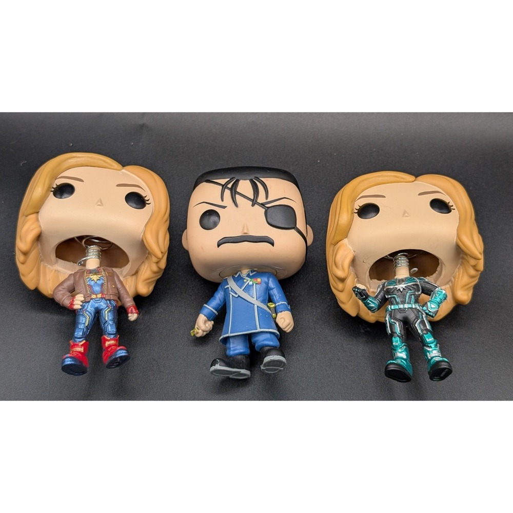 Funko Pop! Lot Of 3 (Captain Marvel, Fullmetal Alchemist) #427, #435 & #733